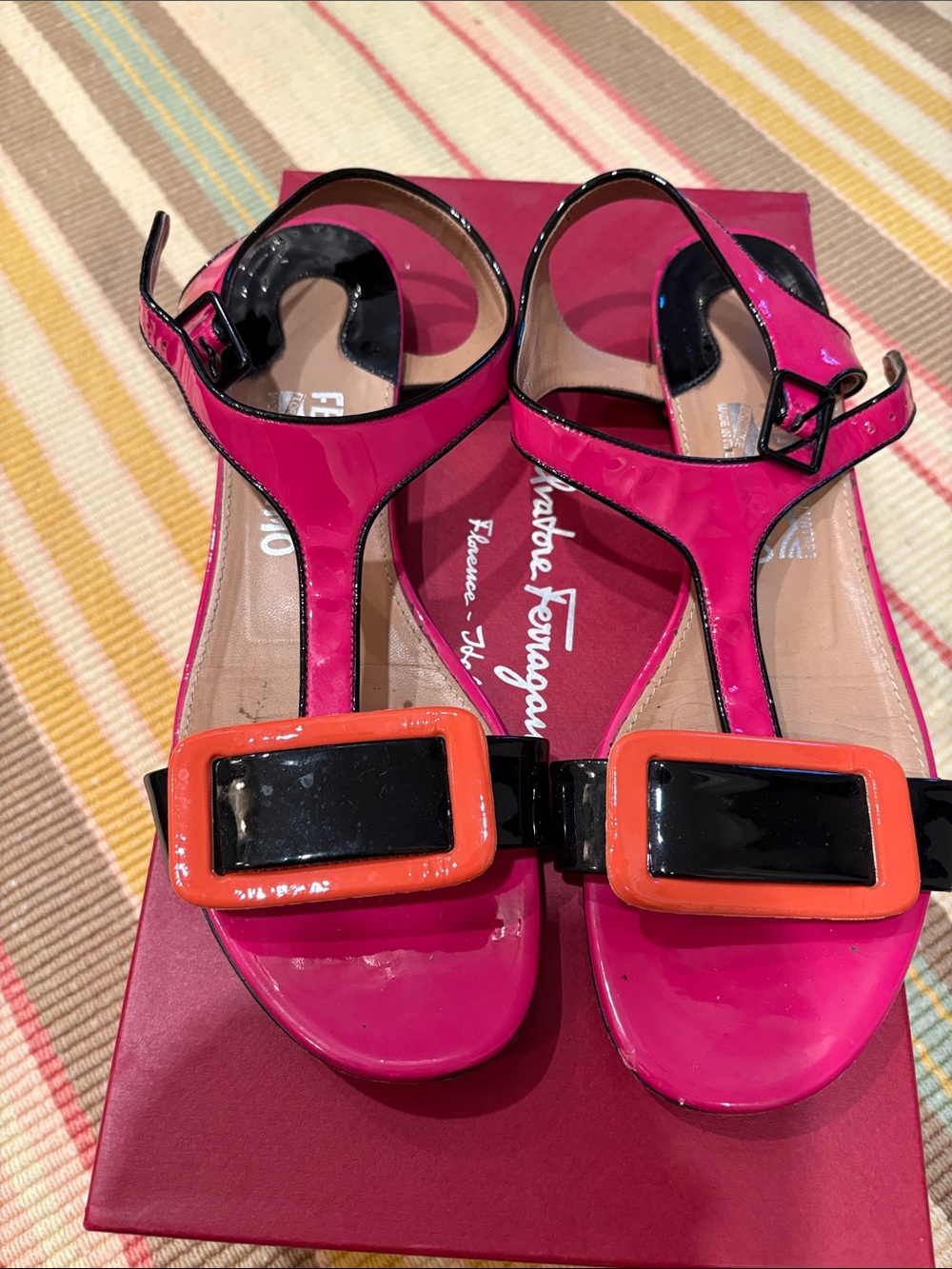 Ferragamo Pristina Sandals 7 1/2 B